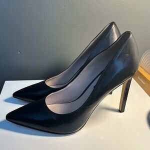 Nine West Black Pointed Toe Heels - size 10
